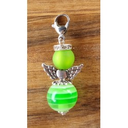 Perlen Engel grün matt