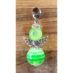 Perlen Engel grün glänzend