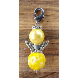 Perlen Engel gelb glänzend