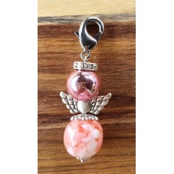 Perlen Engel rosa glänzend