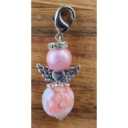 Perlen Engel rosa matt
