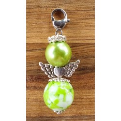 Perlen Engel grün glänzend