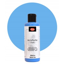 Acrylfarbe matt mittelblau