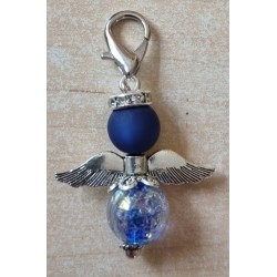 Perlen Engel transparent/blau