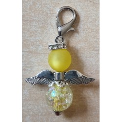 Perlen Engel transparent/gelb