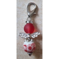 Keramik Perlen Engel rot