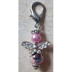 Stein Perlen Engel rosa