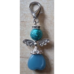 Herz Perlen Engel türkis