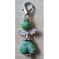 Herz Perlen Engel grün