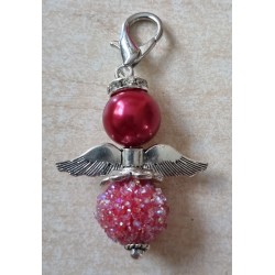 Glitzer Perlen Engel rot