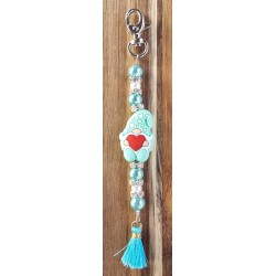 Schlüsselanhänger Wichtel mint