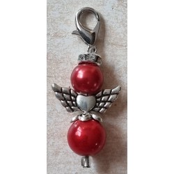 Katzenaugen-Perlen Engel rot