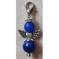 Katzenaugen-Perlen Engel blau