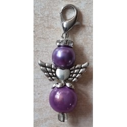 Katzenaugen-Perlen Engel lila