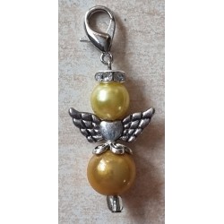 Katzenaugen-Perlen Engel gelb