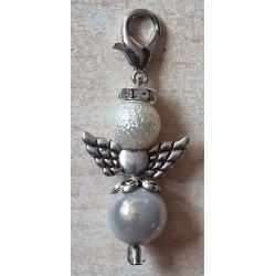 Katzenaugen-Perlen Engel weiss