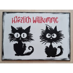 Schild Crazy Cats "...