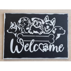 Schild " Welcome "...