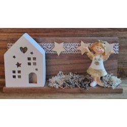 Holz Balken mit LED...