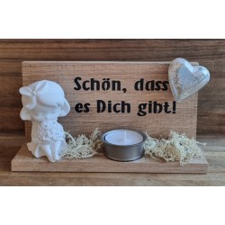 Holz Balken Teelicht...