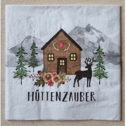 Serviette  Hüttenzauber