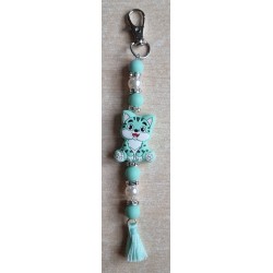 Schlüsselanhänger Katze mint