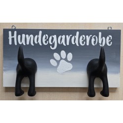 Hundegarderobe  grau/creme