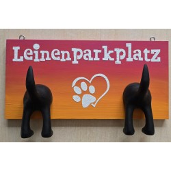 Leinenparkplatz pink/orange