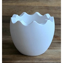 Beton Offenes Ei weiss