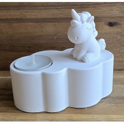 Beton Teelicht Wolke/Einhorn
