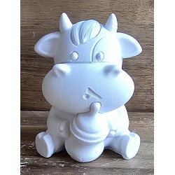 Beton Kuh mit Schnuller