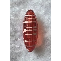 Acryl Perle rund-lang  rot