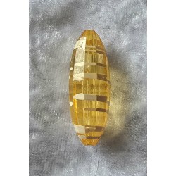 Acryl Perle rund-lang  orange