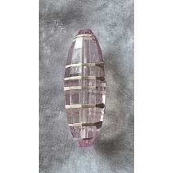 Acryl Perle rund-lang  rosa