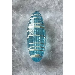 Acryl Perle rund-lang  türkis