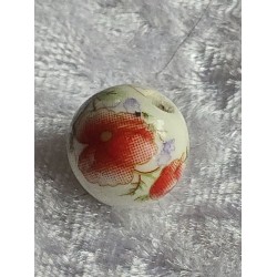 Stein Perle weiss/rot...