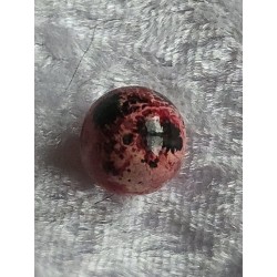 Stein Perle schwarz/rot