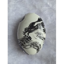 Kunststoff Perle oval...