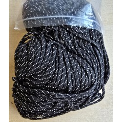 Paracord schwarz/silber