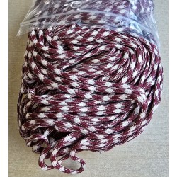 Paracord weiss/weinrot