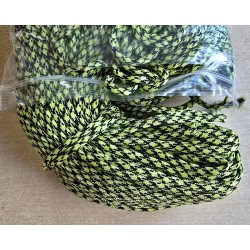 Paracord hellgrün/schwarz