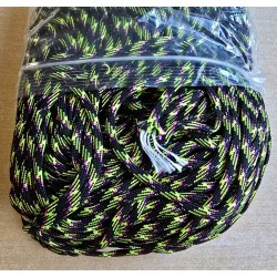 Paracord hellgrün/schwarz/pink