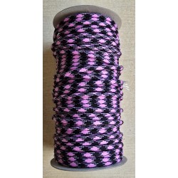 Paracord rosa/schwarz