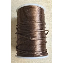Satin Kordel hellbraun