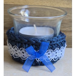 Teelicht dunkelblau