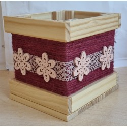 Klötzchen Laterne Blumen...