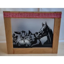 Klötzchen Laterne Bauernhof...