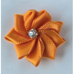 Stoff Blume orange