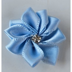 Stoff Blume hellblau