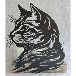 Teelicht Balken Katze